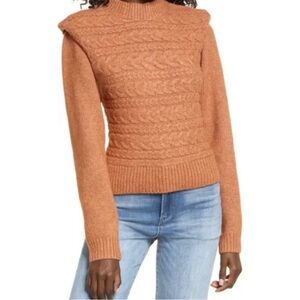 NWT!  Blank NYC Cableknit Crew
Neck Sweater